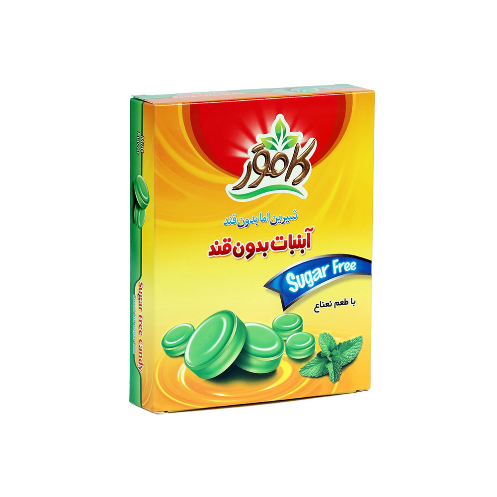 کامورآبنبات نعنابدون شکر