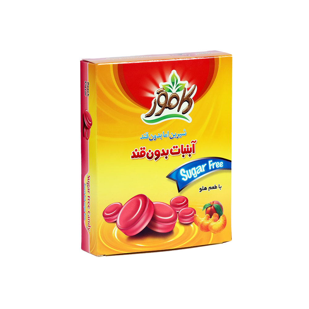 کامور آبنبات هلوبدون قند