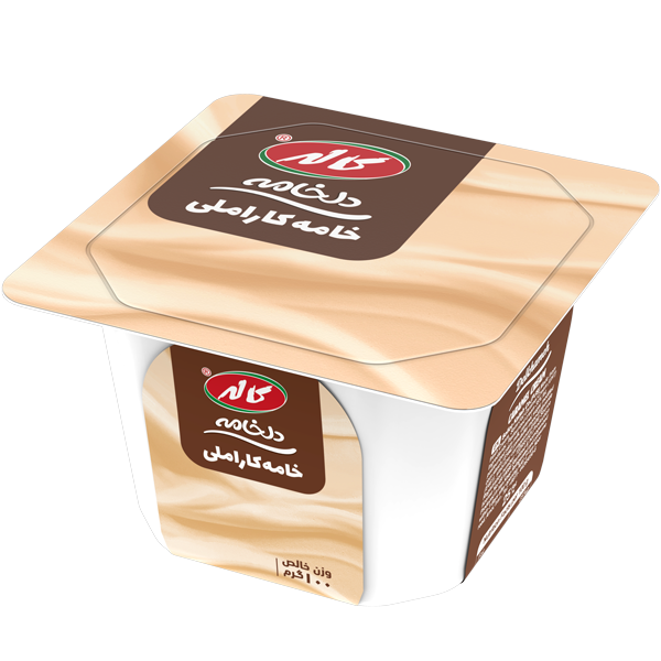 کاله دلخامه.خامه چهارگوش کاراملي 100گرم