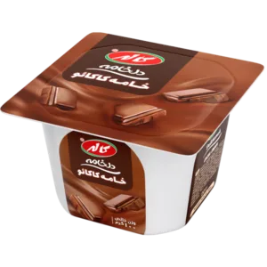 کاله خامه شکلاتي چهارگوش 100گرم دل خامه