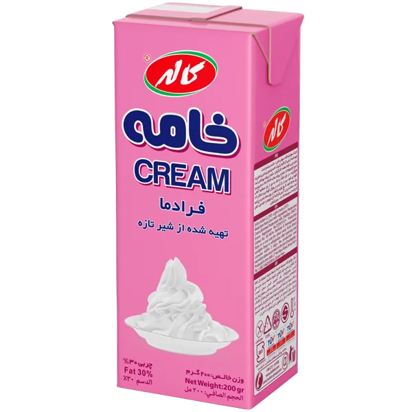 کاله خامه تتراپک 200گرم 30%چربي
