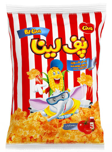 لينا پف لينا پاپ کورن کچاپ