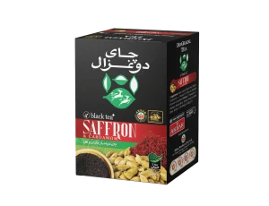 دوغزال چاي سياه بازعفران وهل400گرم