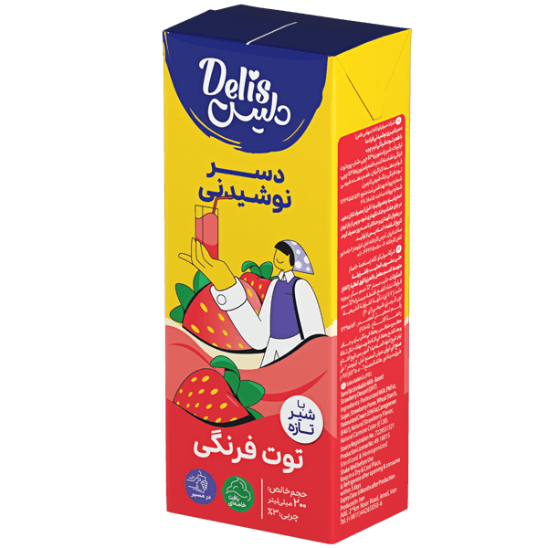 دليس دسر نوشيدني توت فرنگي 200ميلي