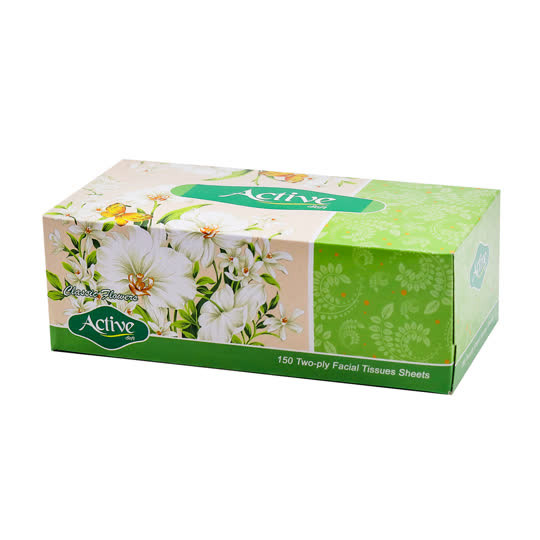 اکتيو دستمال کاغذي 150برگ دولايه