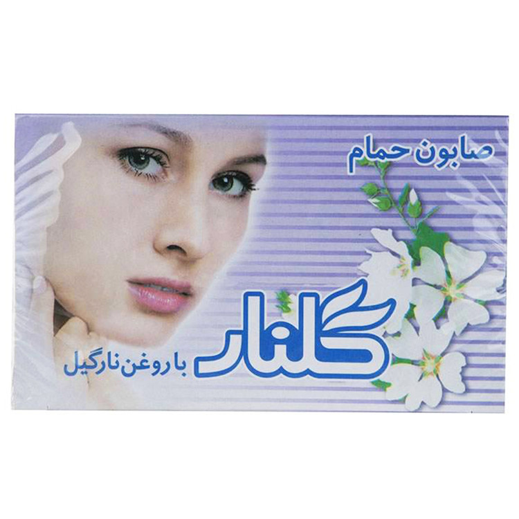 صابون حمام نارگيلي سفيد گلنار