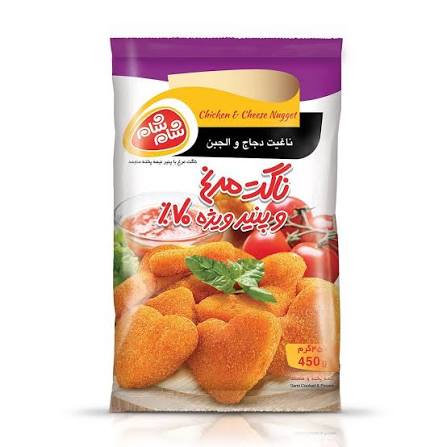 ناگت مرغ 70% شام شام 450گ