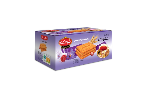فرخنده بيسکوئيت زعفراني1000گرم