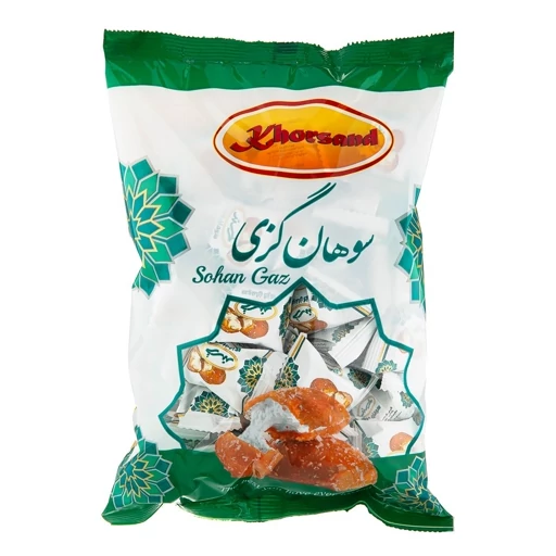 خرسند سوهان گزي باپودر نارگيل 500گرم