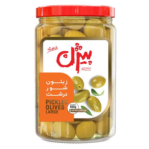 بيژن زيتون شور درشت با هسته650گرم