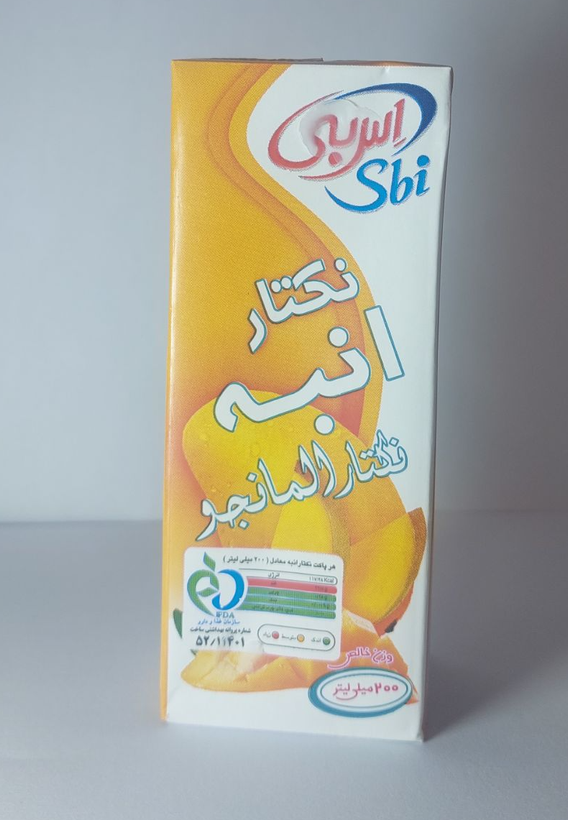 اس بي آبميوه تتراپک نکتار انبه 200 ميل