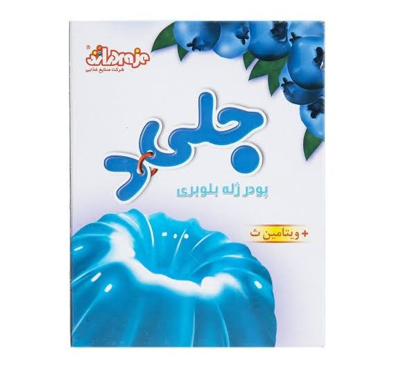 جليد پودر ژله بلوبري