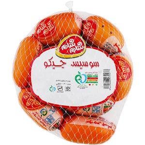شام شام سوسيس چيکو60%گوشت مرغ وپنير500گ