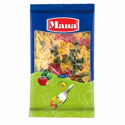 ماکاروني پروانه مانا سبزيجات کوچک500گ